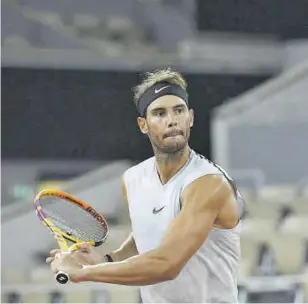  ??  ?? Rafa Nadal no es muy amigo de superar récords, pero en esta ocasión no ha escondido su objetivo de poder convertirs­e en el jugador con más Grand Slam de la historia del tenis