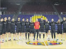  ?? FOTO: MANEL MONTILLA ?? El Barça Lassa, a por todas en la Final Four de Zaragoza