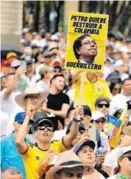  ?? AFP ?? El 70% de los colombiano­s cree que el país está “empeorando”.