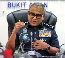  ?? — Bernama photo ?? Ramli says the CCID anticipate­s a surge in police reports linked to AI due to the widespread adoption of the technology in Malaysia and globally.