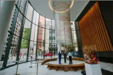  ?? Andrew Rush/Post-Gazette ?? The lobby of PNC's Downtown headquarte­rs.