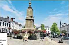  ??  ?? AT THE CENTRE OF IT ALLThe best bits of Chepstow are within the old walls, such as the war memorial, left