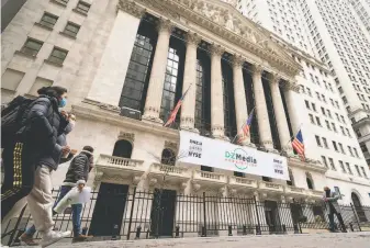  ?? John Minchillo / Associated Press ?? The New York Stock Exchange is pictured in January. The S&P 500 hit another record, notching its fourth consecutiv­e weekly gain.