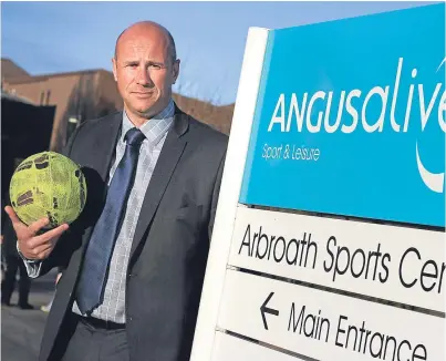  ?? Picture: Kris Miller. ?? Councillor Derek Wann is one of 147 people to cancel their Angus Alive membership after rule changes meant he had to pay extra to play five-a-side football.