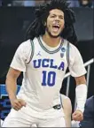  ?? Wally Skalij Los Angeles Times ?? TYGER CAMPBELL (10) and his teammates say they are playing for injured Jaylen Clark.