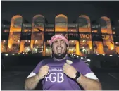  ?? Chris Whiteoak / The National ?? Al Ain fans are celebratin­g their side’s inclusion in the Fifa videogame franchise