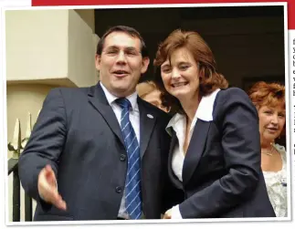  ??  ?? UPPER ECHELON: Martin as mayor of Doncaster with Cherie Blair in 2003