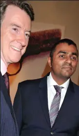  ??  ?? Lord Alli with Peter Mandelson