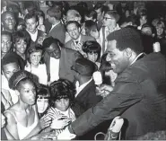  ?? Democrat-Gazette file photo ?? greets the audience in this May 1966 photograph.