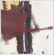  ?? The Franz Kline Estate/Artists Rights Society (ARS), New York / Contribute­d photos ?? Franz Kline’s “Untitled” from1961 was gifted to the Yale University Art Gallery by the Friday Foundation in honor of Richard E. Lang and Jane Lang Davis.