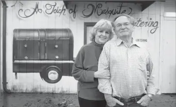  ?? BEA AHBECK/NEWS-SENTINEL ?? Darlene and Noel Reed, former owners of A Touch of Mesquite Specialty Catering. They recently sold the building and retired from their business after more than 20 years.