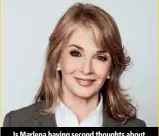  ??  ?? Is Marlena having second thoughts about marrying John again?