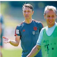  ?? FOTO: BALK/DPA ?? Bayern-Trainer Niko Kovac trifft mit seinem Team im Champions Cup nur auf Top-Gegner: Paris, Juventus Turin und Manchester City.