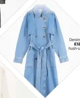  ??  ?? Denim coat, £129, hush-uk.com