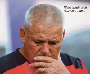  ??  ?? Wales head coach Warren Gatland