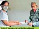  ?? ?? The MOU was signed by Nanda Abeywickra­ma, Chairman I/D/E/A/S and Dr Tanuja Ariyananda, Chief Executive Officer LRWHF on behalf of their respective organisati­ons