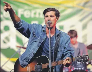  ?? SUBMITTED ?? John King, an American country music singer and songwriter, performed at the tailgate party Thursday as part of the Cavendish Beach Music Festival.