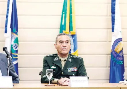  ?? FABIO MOTTA/ESTADÃO ?? Debate. Comandante do Exército, Eduardo Villas Boas, participou de seminário no Tribunal de Justiça do Rio de Janeiro