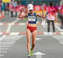  ?? EFE ?? Sandra Lorena Arenas hizo historia para el atletismo nacional.