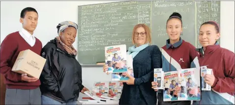  ?? Picture: Supplied ?? MATHS PROGRAMME: A programme to tackle individual pupil deficits and poor teaching techniques in mathematic­s, was recently launched. Seen here are Loeriesfon­tein High School students (left to right): Enrique Van Zyl, Zanele Blakfesi, Martina Van Wyk, Sherna Lombard and Marqaurite-Ann Van Rooyen.