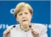  ?? MATTHIAS BALK/ASSOCIATED PRESS ?? German Chancellor Angela Merkel has criticized President Donald Trump for not joining Europe on global warming initiative­s.