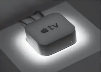  ?? BLOOMBERG FILE PHOTO ?? The latest Apple TV set-top box was widely considered an improvemen­t by consumers.