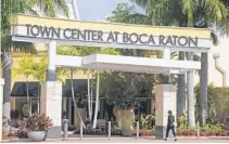  ?? SUSAN STOCKER/SUN SENTINEL ?? Owners of Town Center at Boca Raton padded electric bills sent to tenants and kept the difference, a former tenant alleged in a federal lawsuit filed in Fort Lauderdale. The suit against Simon Property Group Inc. seeks class action status so it can add hundreds of other tenants as plaintiffs.