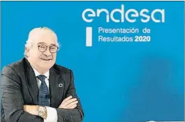  ?? LV ?? Sueldo
El consejero delegado de Endesa, José Bogas, ganó 2,8 millones en el 2020, un 8,19% más que el año anterior, por su gestión al frente del grupo
