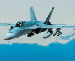  ??  ?? F/A-18A Hornet multi-role fighter aircraft