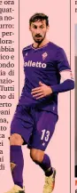  ??  ?? Davide con la maglia numero 13 della Fiorentina che ha vestito dal 2015