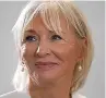  ?? ?? PEERAGE?
Nadine Dorries