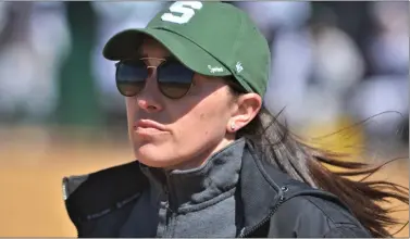  ?? KYLE FRANKO — TRENTONIAN PHOTO ?? Steinert coach Jenn Melker has guided the Spartans to their fourth state final appearance in six years.