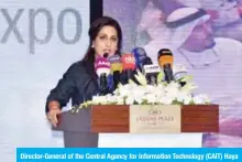  ??  ?? Director-General of the Central Agency for Informatio­n Technology (CAIT) Haya Al-Wadani