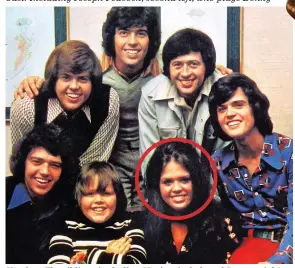  ?? ?? Heyday: The siblings including Marie, circled, and Donny, right
