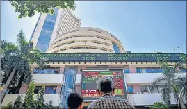  ?? PTI ?? The indexes recovered from 2% fall intraday, with the Nifty 50 index ending down 0.67% at 17,092.20 and the Sensex closing 0.66% below at 57,300.68 on Thursday.