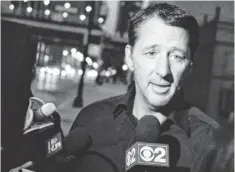  ?? MICHAEL JARECKI, AP ?? Kevin Trudeau speaks to the media in Chicago on Oct. 28.