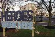  ?? EVAN BRANDT — MEDIANEWS GROUP ?? This sign has been erected outside Pottstown Hospital.