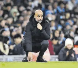  ?? // EFE ?? Pep Guardiola, durante el partido ante el Chelsea