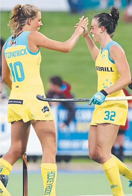  ?? Picture: SUPPLIED ?? Australian Hockeyroos sisters Savannah Fitzpatric­k (left) and Madison Fitzpatric­k.