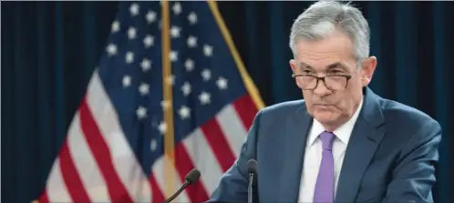  ??  ?? Fed Chair Jerome Powell has cited an uncertain economic outlook for US and reiterated the central bank’s new policy shift to allow somewhat higher inflation as it emphasises the need for full employment.