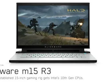  ??  ?? SPECS
Windows 10 Home 64-bit; 15.6-inch 144Hz (7ms) 300nit IPS display @1920 x 1080p resolution; Intel Core i9-10980HK CPU; Nvidia RTX 2080 Super (Max-Q) GPU; 32GB RAM; Killer WiFi 6 AX1650i; 86Wh battery (1h37m PCMark 8 Home); 276 x 360 x 20.5mm; 2.5kg.