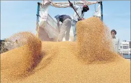  ??  ?? ■ The decision was taken after truck operators announced to continue their boycott of the tendering process to protest against the government’s move to cut transporta­tion rates. BHARAT BHUSHAN /HT