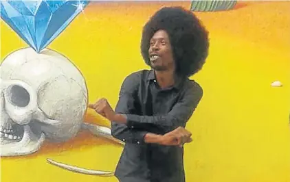  ?? Picture: PITCH BLACK AFRO/ FACEBOOK ?? IN CUSTODY: Pitch Black Afro was formally charged on Thursday with the murder of his wife