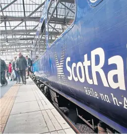  ?? Picture: PA. ?? Pressure is mounting for the Scotrail Abellio contract to be scrapped.