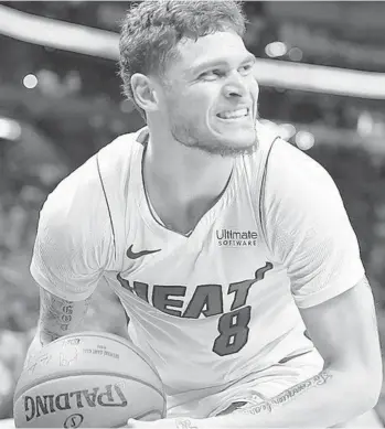  ?? MICHAEL LAUGHLIN/SUN SENTINEL PHOTOS ?? Tyler Johnson has been added to the Heat starting lineup to boost the energy. He had six assists against the Cavaliers.