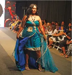  ?? Photo: Simione Haravanua ?? A model wearing a collection from Mode ‘ in ‘ PARIS designed by Malaga during the Bottega Fijian Fashion Festival at the Grand Pacific Hotel in Suva on June 7, 2019.