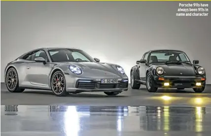  ??  ?? Porsche 911s have always been 911s in name and character