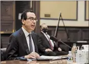  ?? GRAEME JENNINGS/AP ?? Treasury Secretary Steven Mnuchin said in a report that the Trump administra­tion “remains fully committed to supporting American workers, families and businesses.”