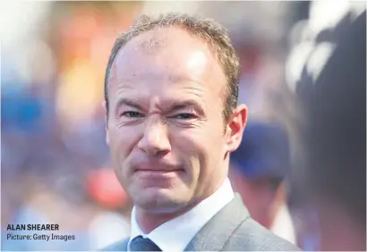  ?? Picture: Getty Images ?? ALAN SHEARER
