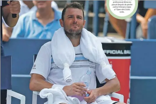  ?? CLIVE BRUNSKILL / AFP ?? L’últim dia. Mardy Fish es va acomiadar del tennis profession­al dimecres passat després de perdre contra Feliciano López a l’Open dels Estats Units.